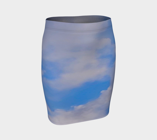 Cloudy Daze Fitted Skirt