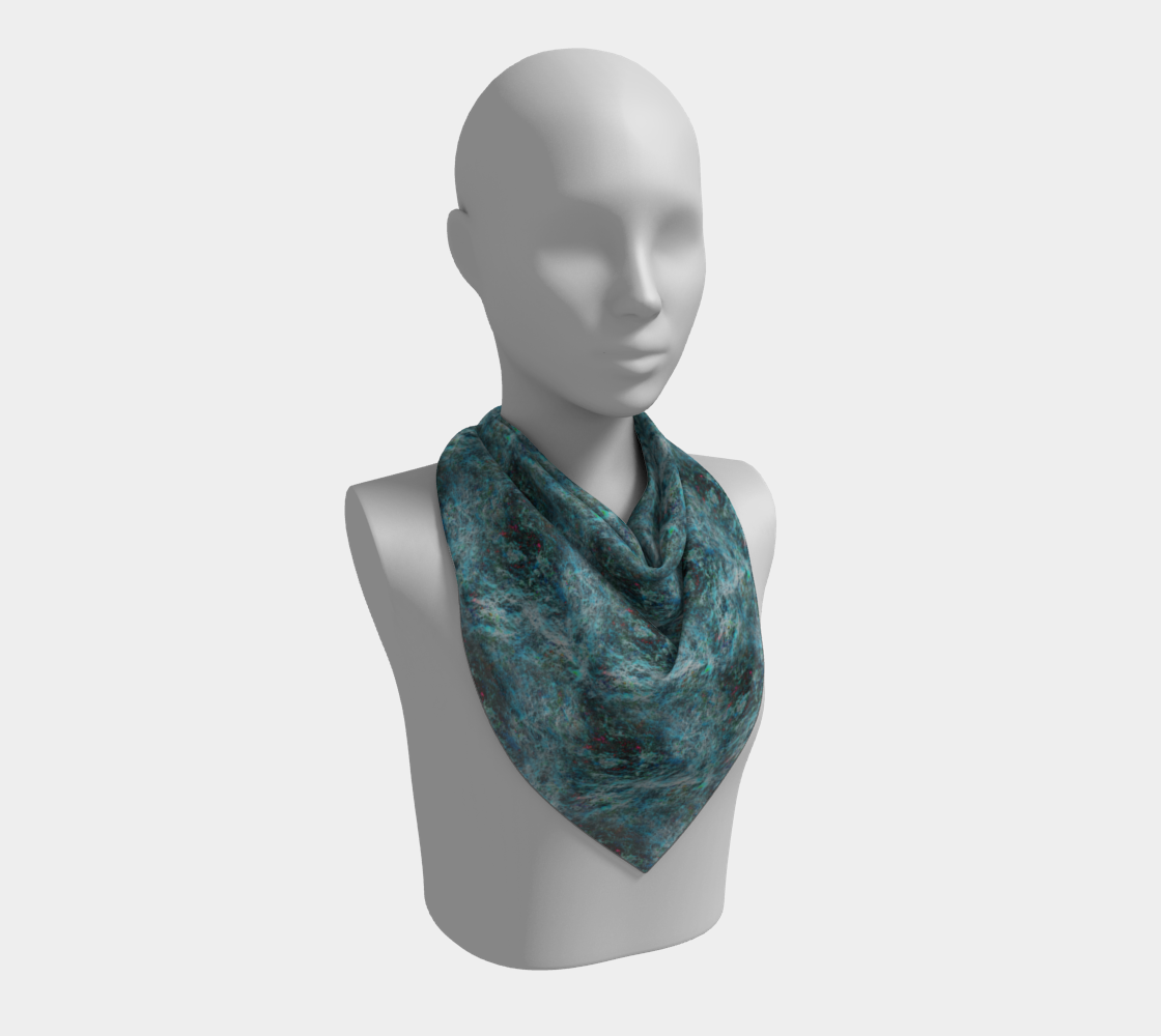 Blue Storm Square Scarf