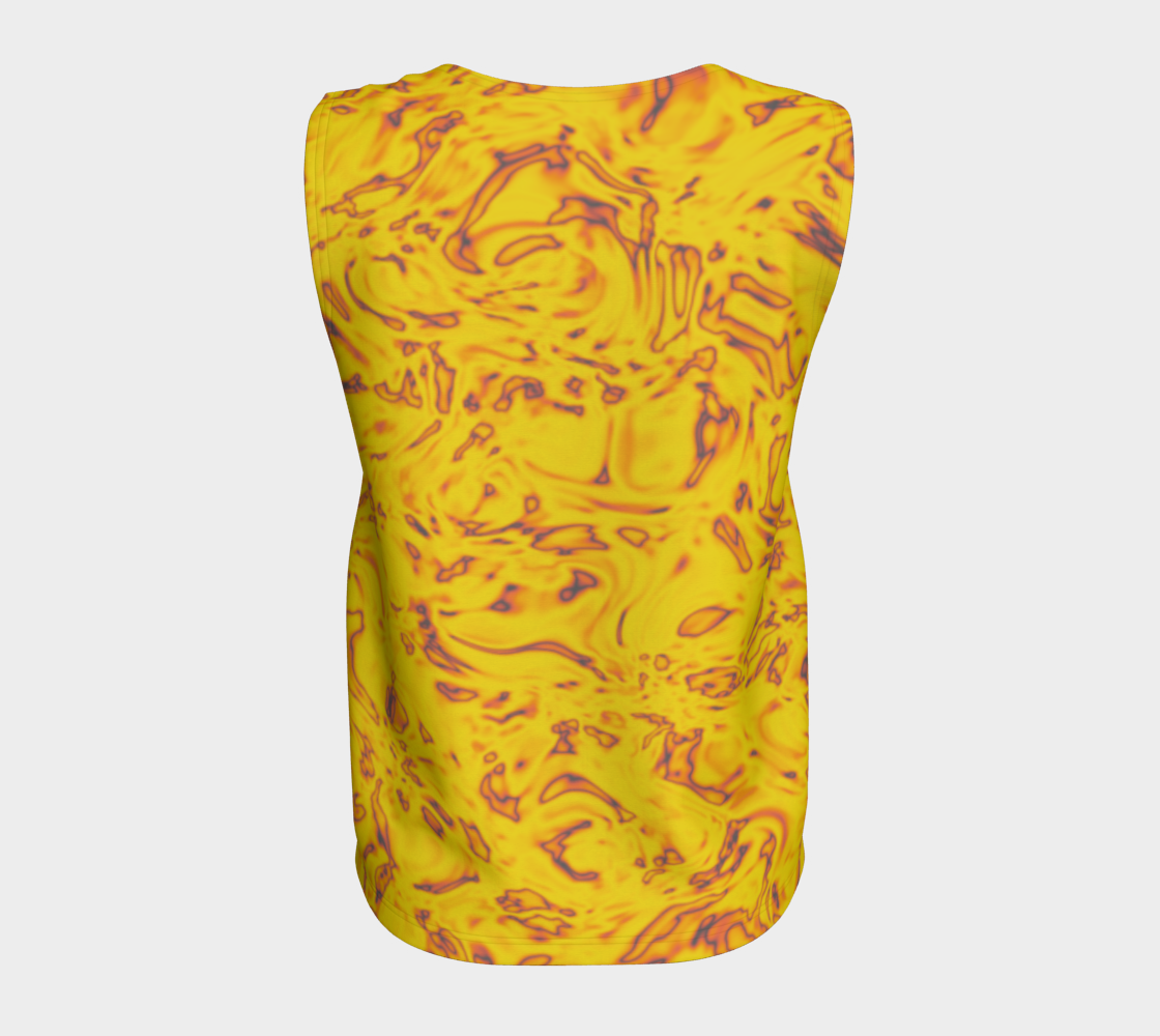 Rorschach Orange Loose Tank Top Long CAN