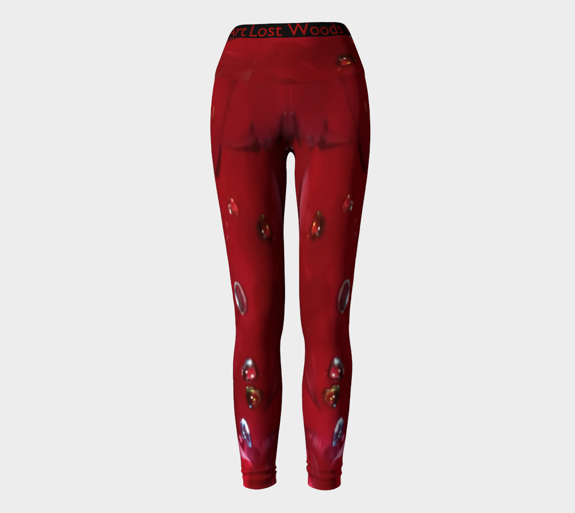 Jeweled Rose Yoga Leggings