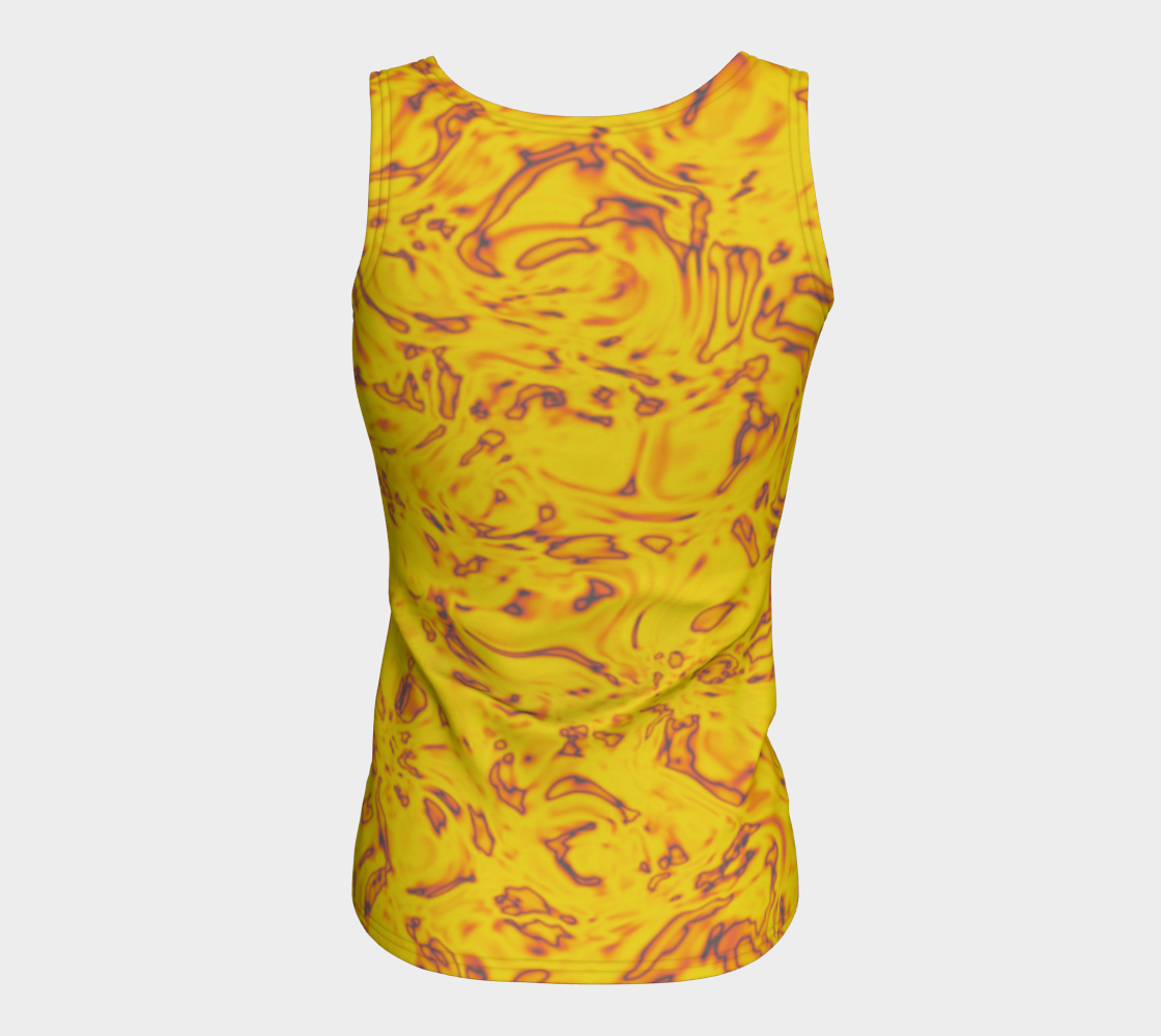 Rorschach Orange Fitted Tank Top Regular