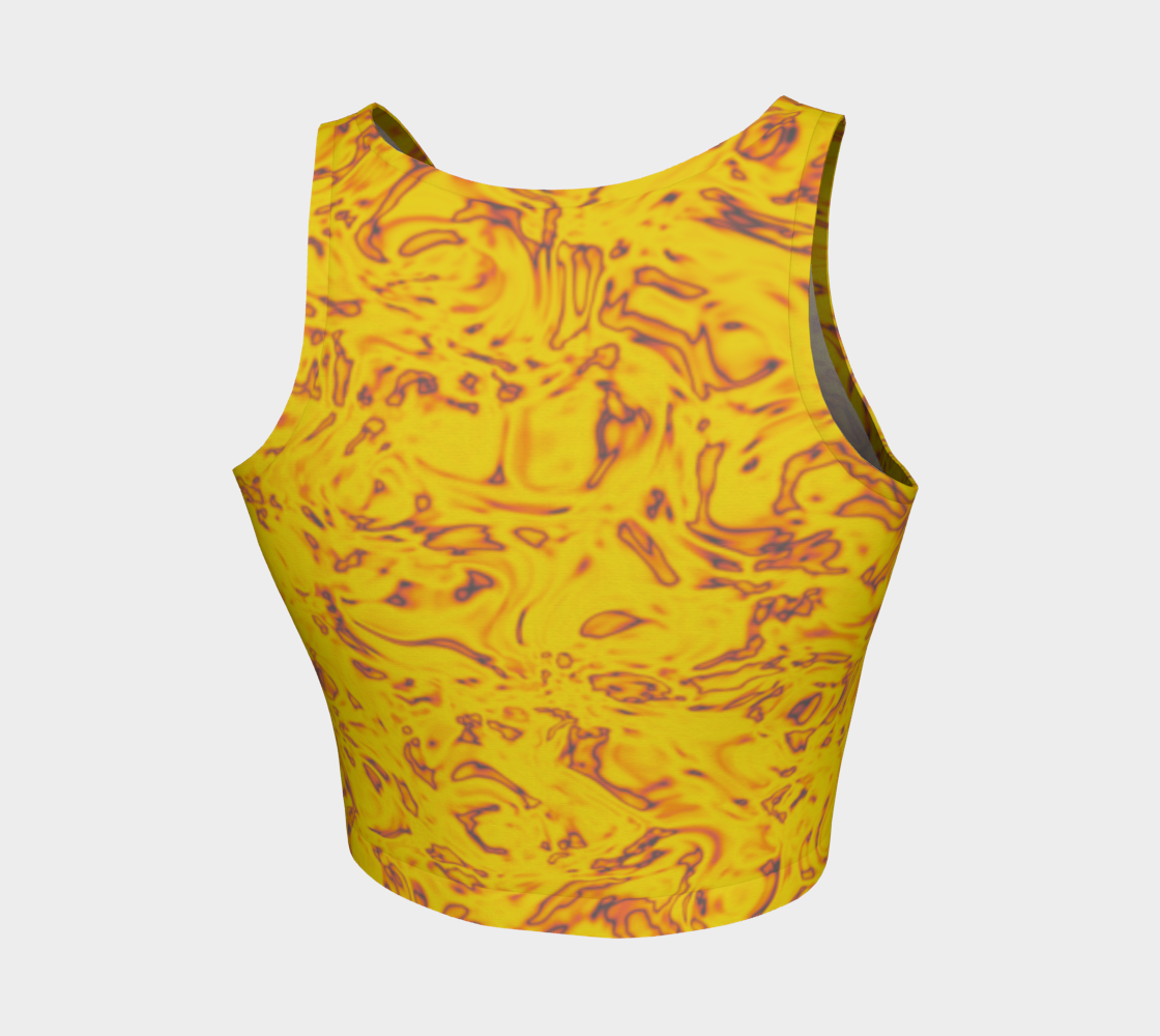 Rorschach Orange Athletic Crop