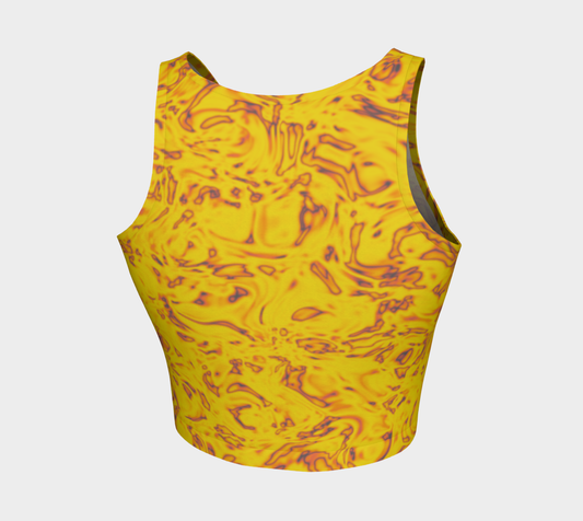 Rorschach Orange Athletic Crop