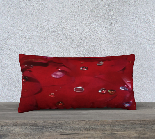 24"X12" Jeweled Rose Pillow Case