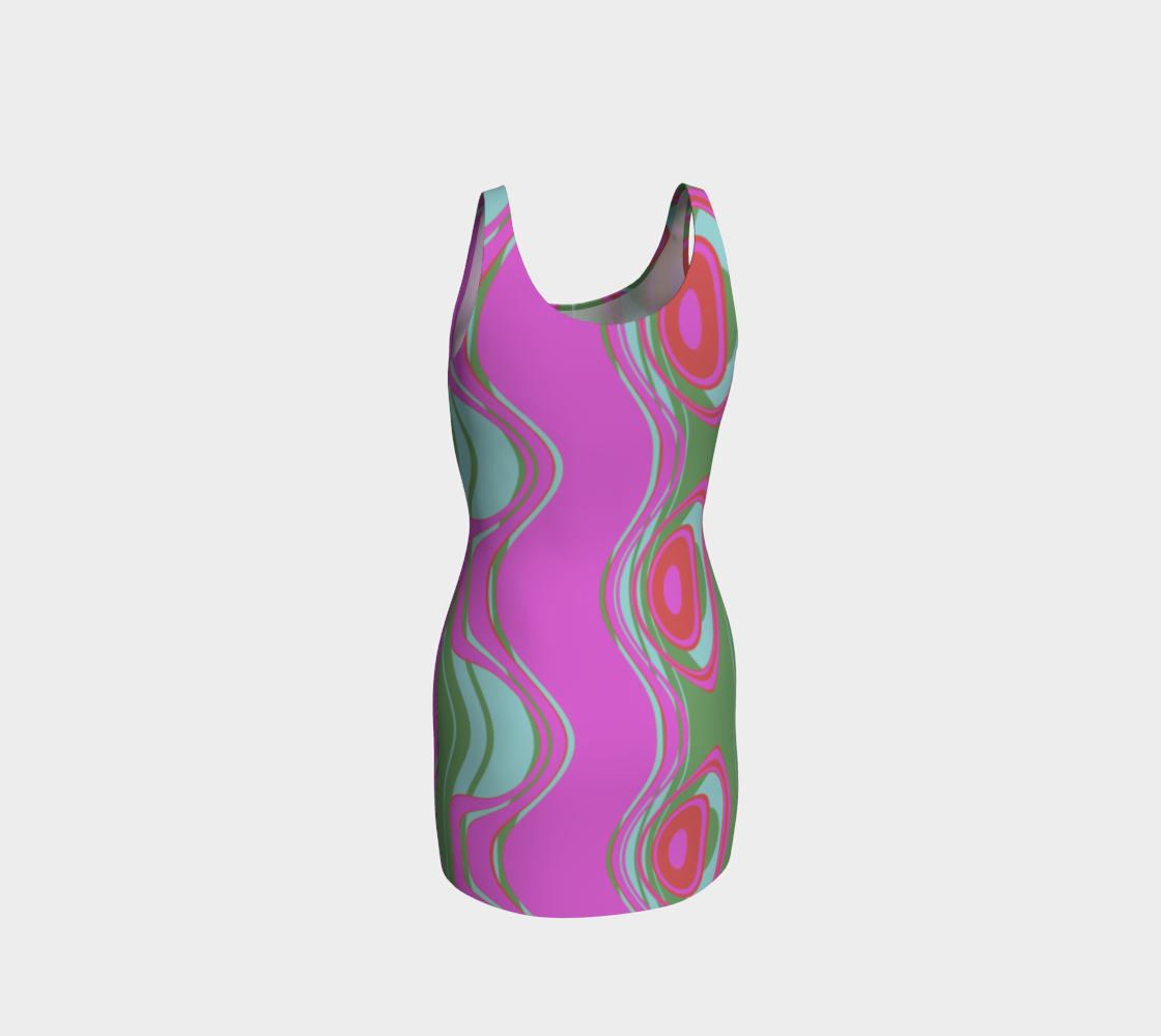 The Far Out Wave Bodycon Dress