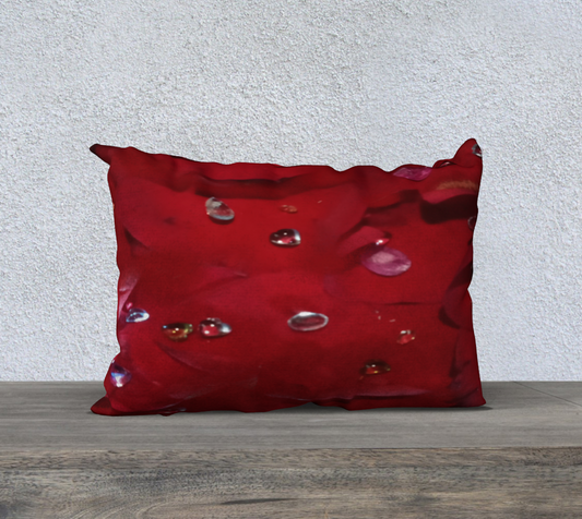 20"X14" Jeweled Rose Pillow Case