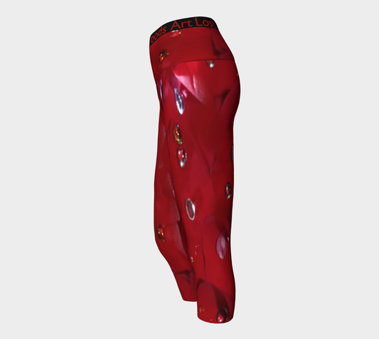 Jeweled Rose Yoga Capris CAN