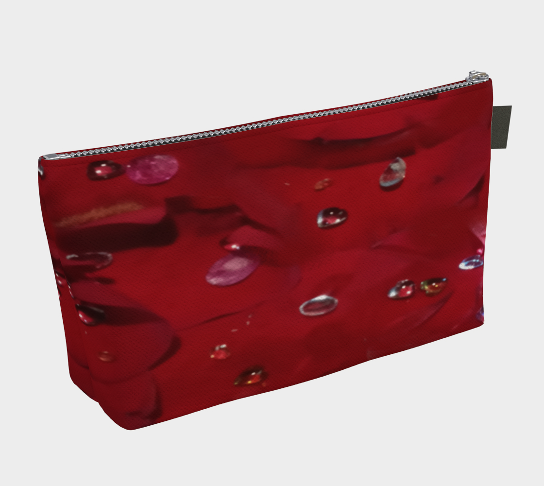 Jeweled Rose Makeup Bag