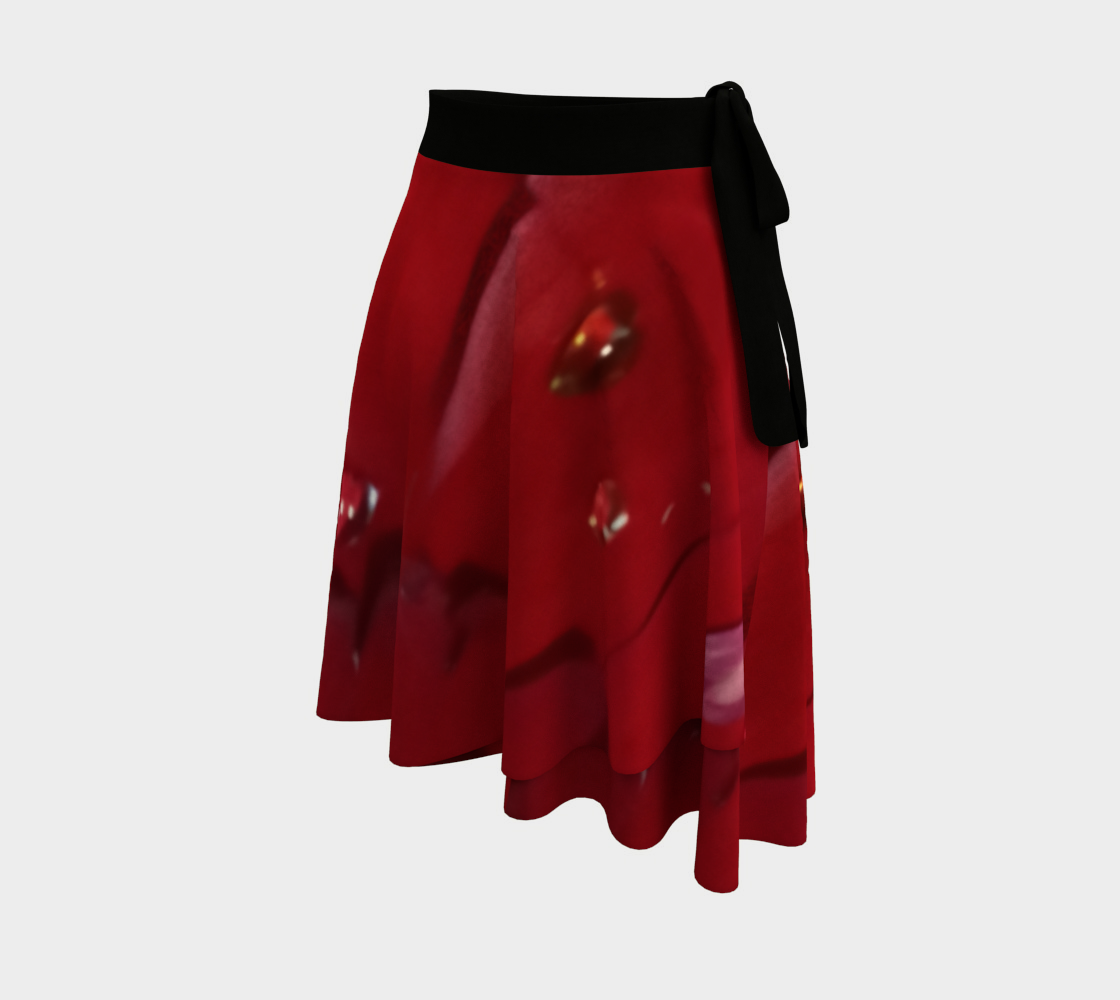 Jeweled Rose Wrap Skirt