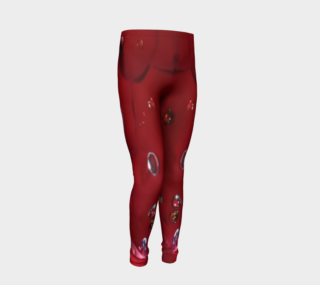 Jeweled Rose Youth Leggings