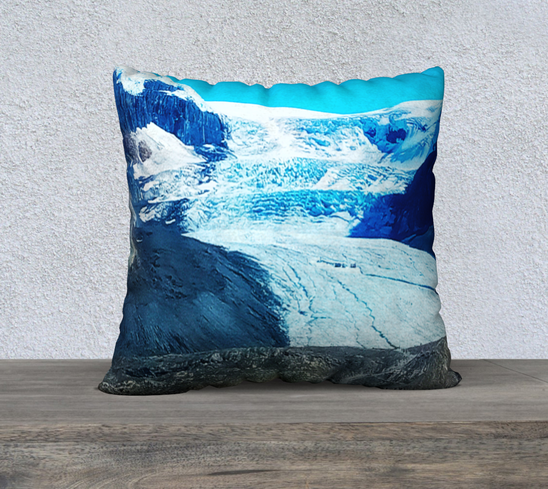 Ice Fields #1 22"X22" Pillow Case