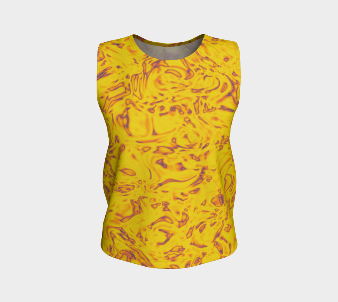 Rorschach Orange Loose Tank Top Long CAN