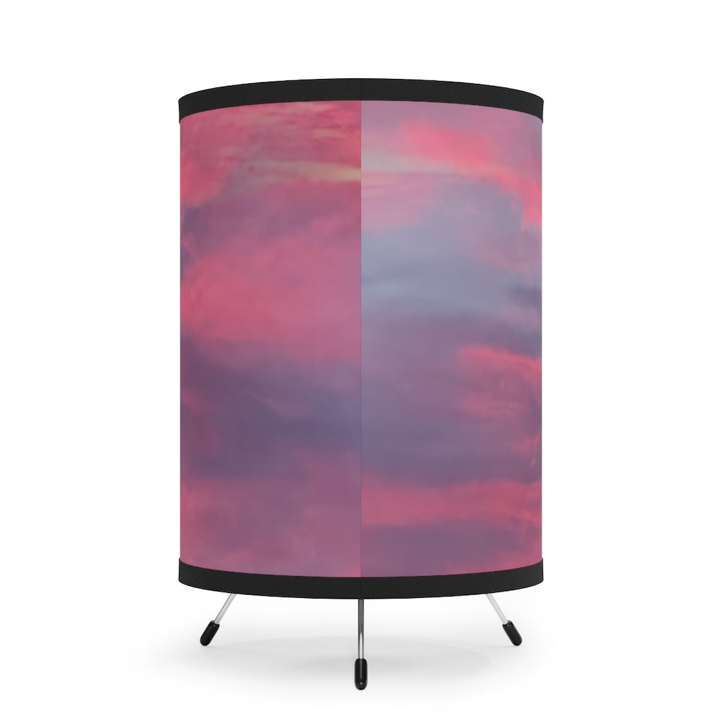 Tickled Pink Tripod Lamp with High-Res Printed Shade, US\CA plug