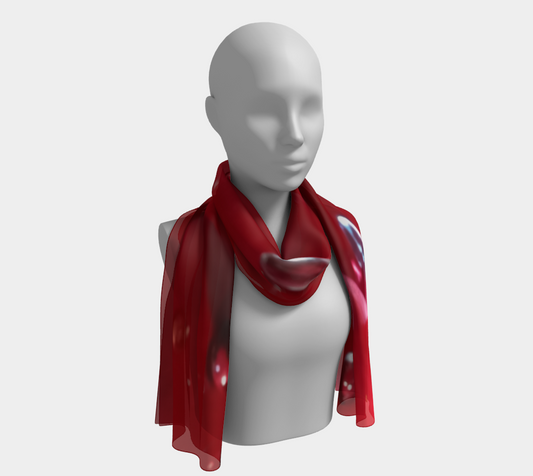 Jeweled Rose Long Scarf