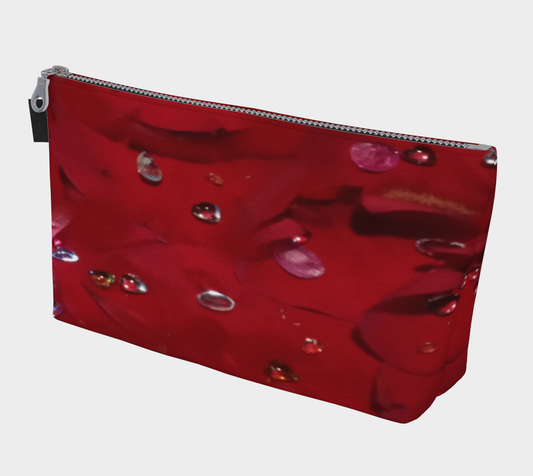 Jeweled Rose Makeup Bag