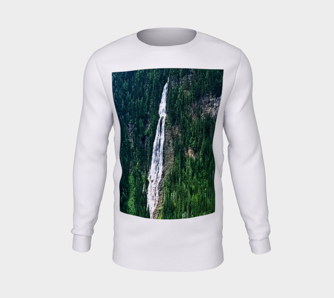 Lake Waterfall Long Sleeve T-Shirt