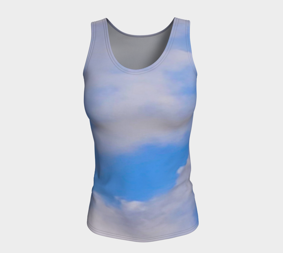 Cloudy Daze Fitted Tank Top