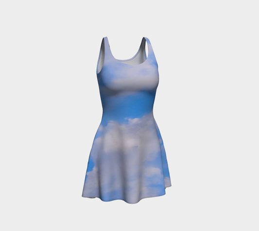 Cloudy Daze Flare Dress