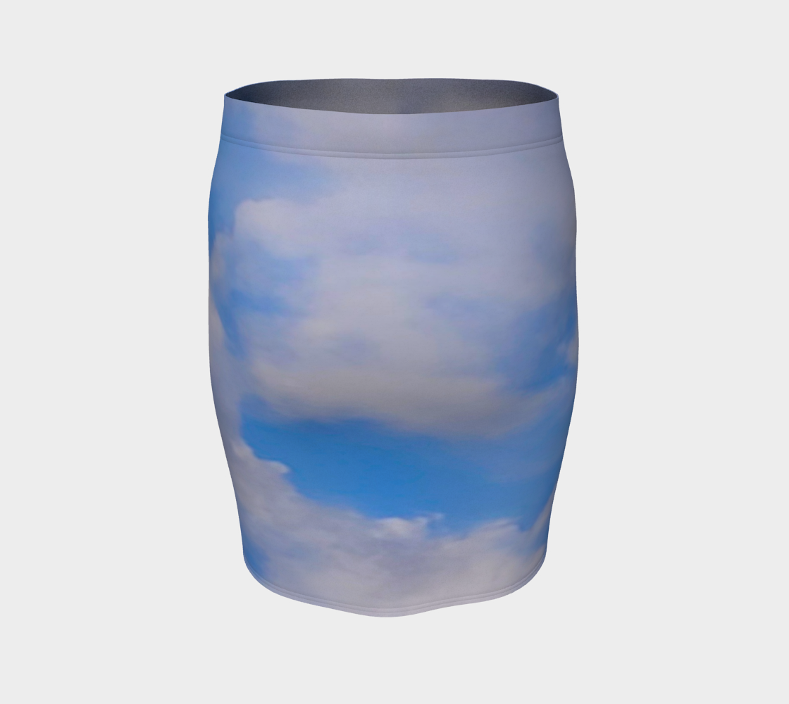 Cloudy Daze Fitted Skirt