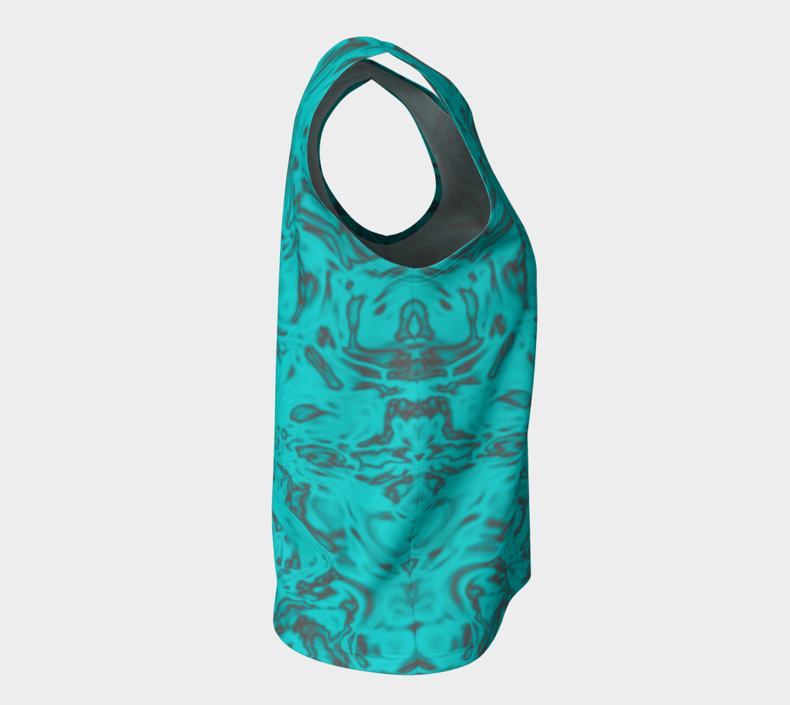 Rorschach Blue Loose Tank Top Regular CAN