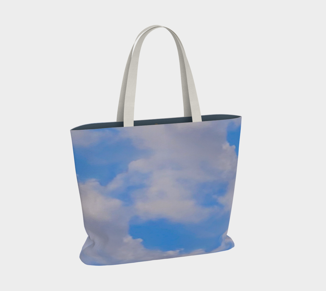 Cloudy Daze Large Tote Bag