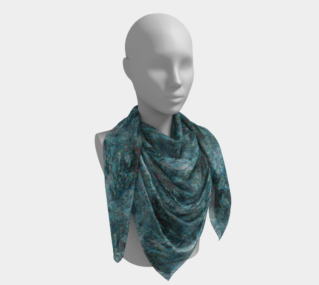 Blue Storm Square Scarf