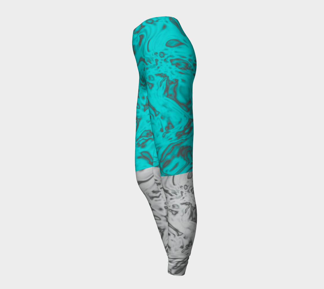 Rorschach White & Blue Leggings