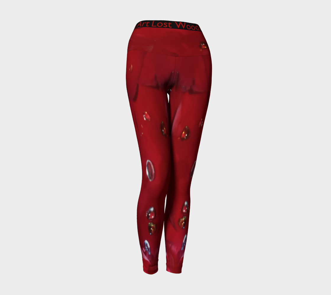 Jeweled Rose Yoga Leggings