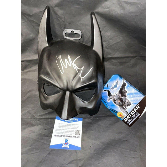 Christian Bale Signed "The Dark Knight" Batman Mask