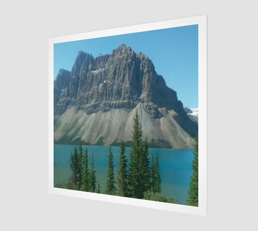 Mountain In The Lake Art Print