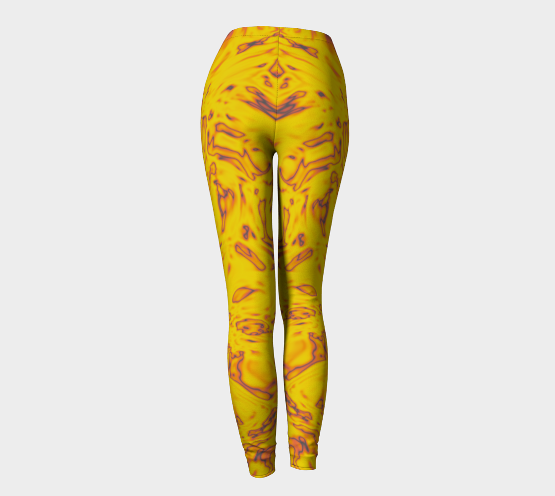 Rorschach Orange Leggings