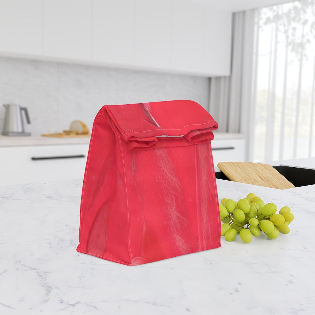 Rose Petal Polyester Lunch Bag