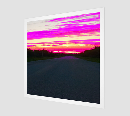 The Long Way: Purple Art Print