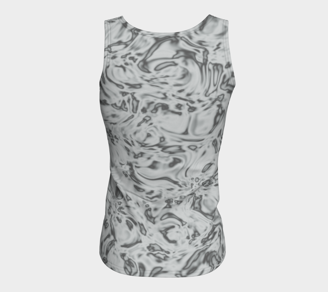 Rorschach White Fitted Tank Top Long