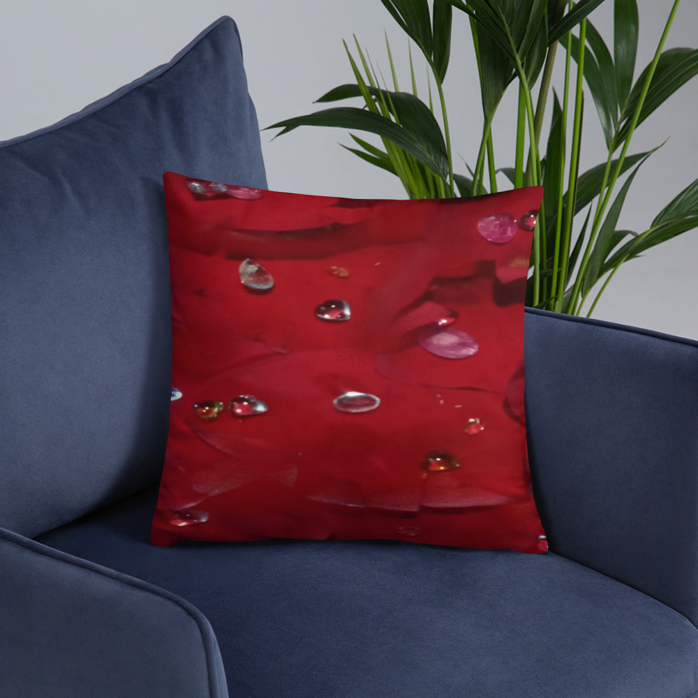 Jeweled Rose Basic Pillow