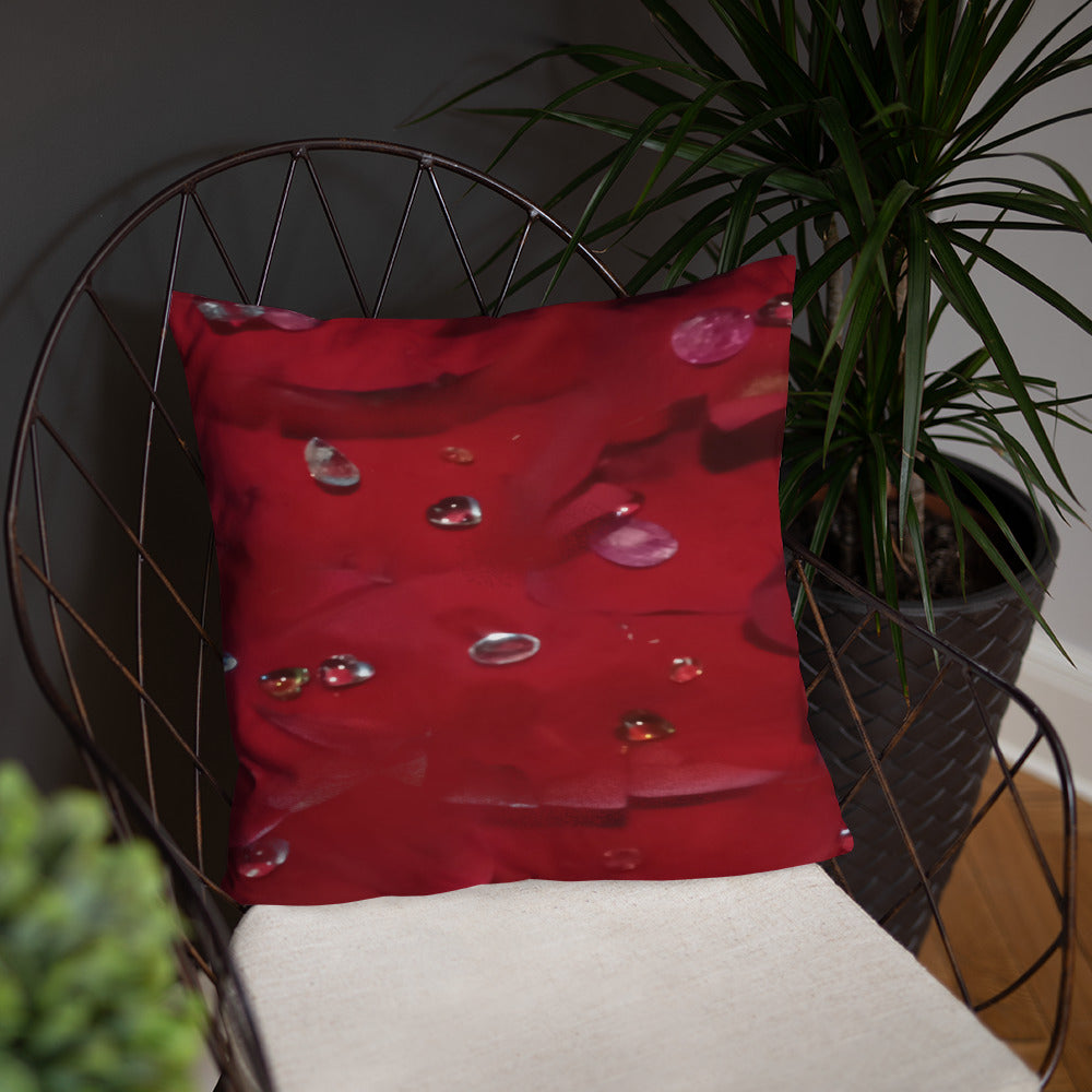 Jeweled Rose Basic Pillow