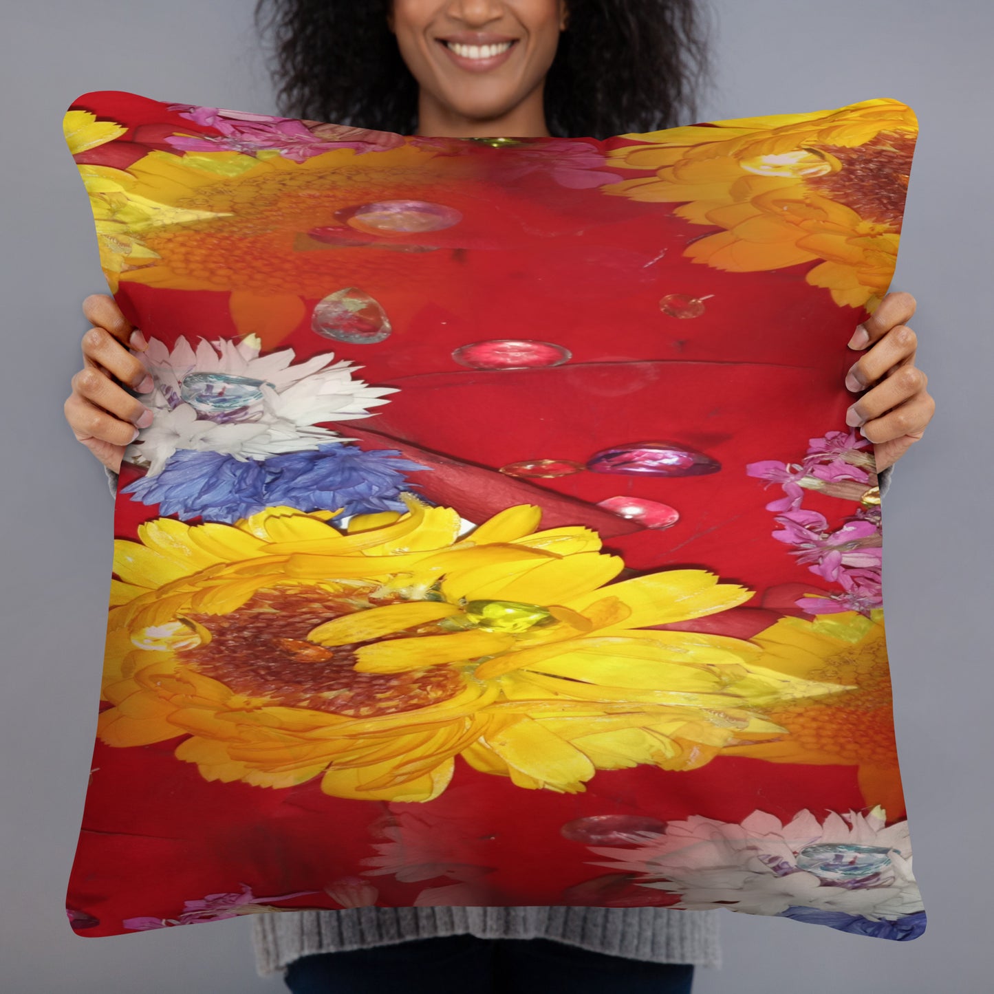 Flower Power Basic Pillow