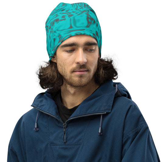 Rorschach Blue Beanie