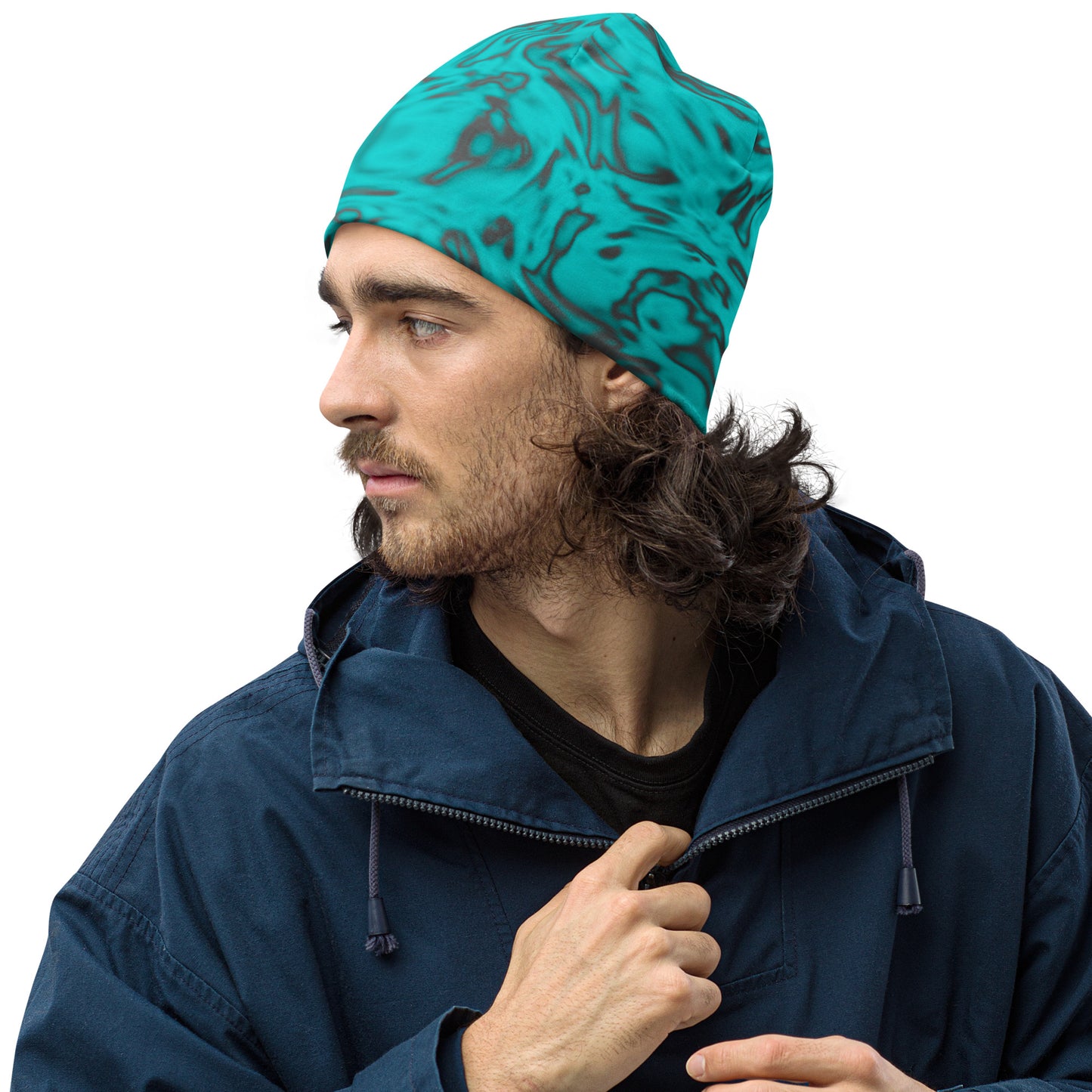 Rorschach Blue Beanie