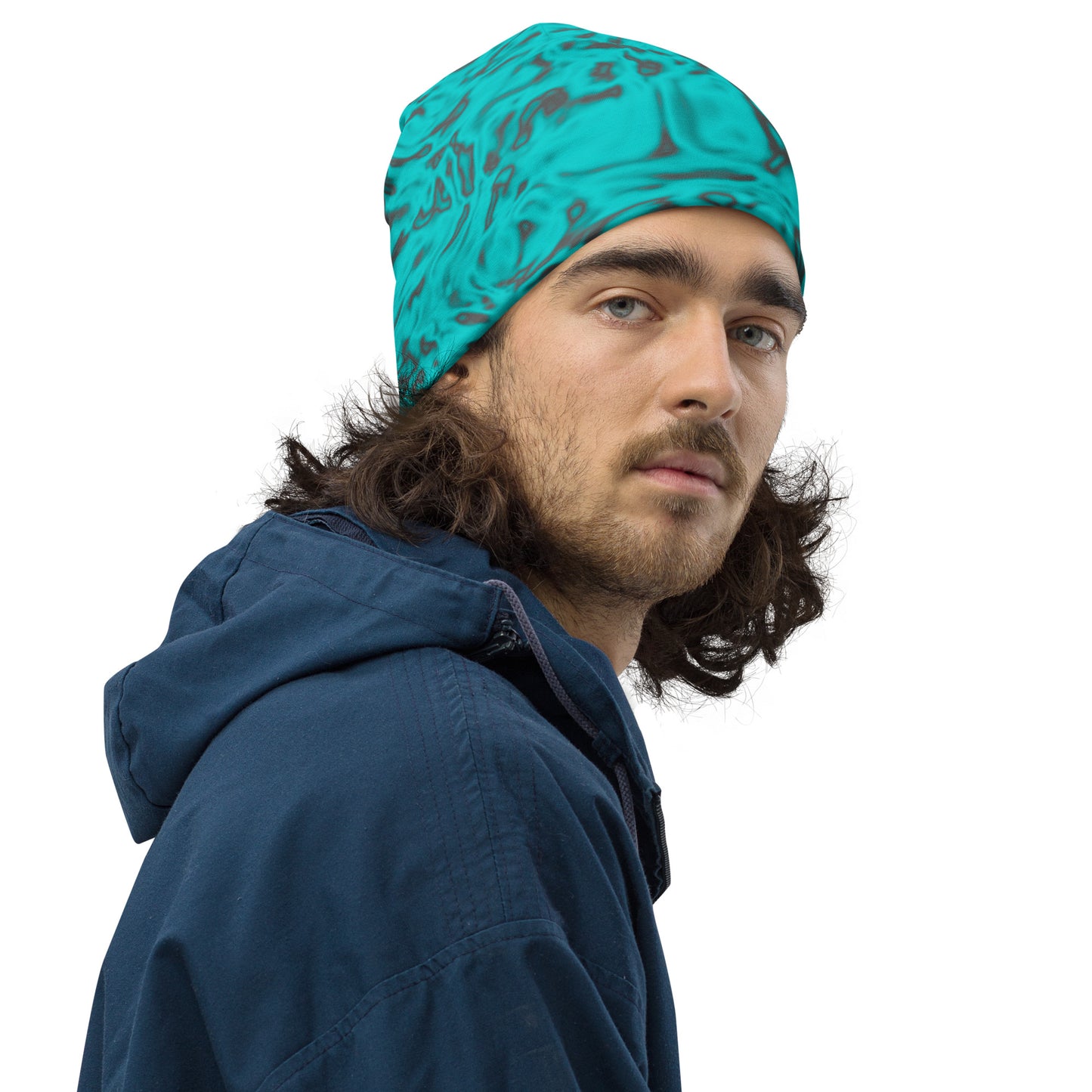 Rorschach Blue Beanie