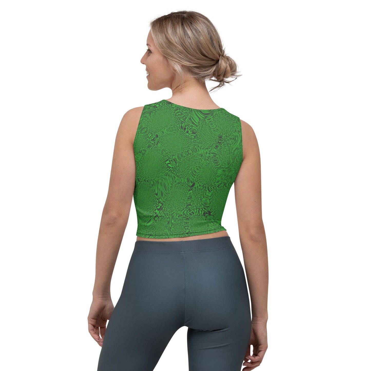 Green Tiger Crop Top