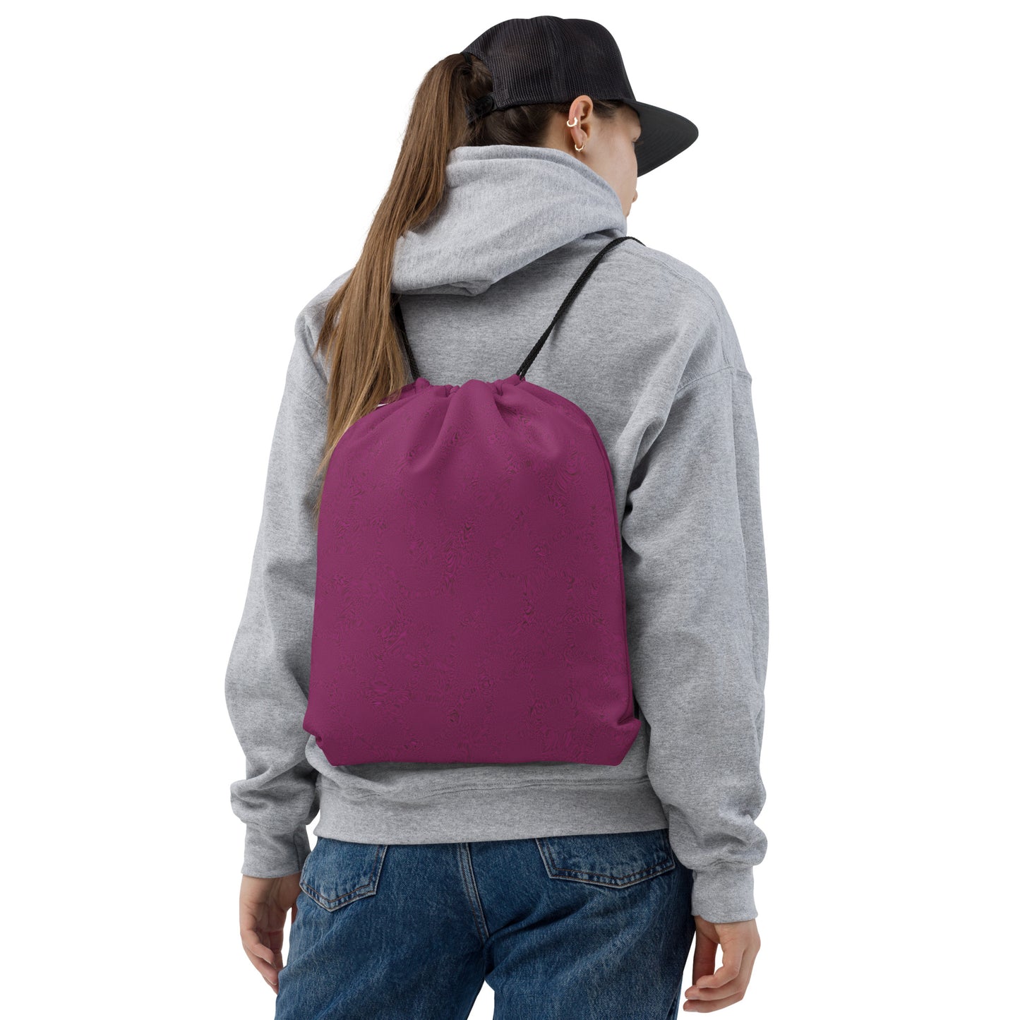 Light Purple Drawstring bag