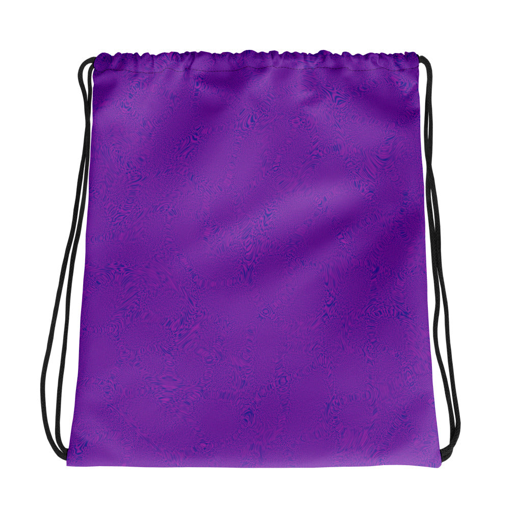 Dark Purple Tiger Drawstring bag