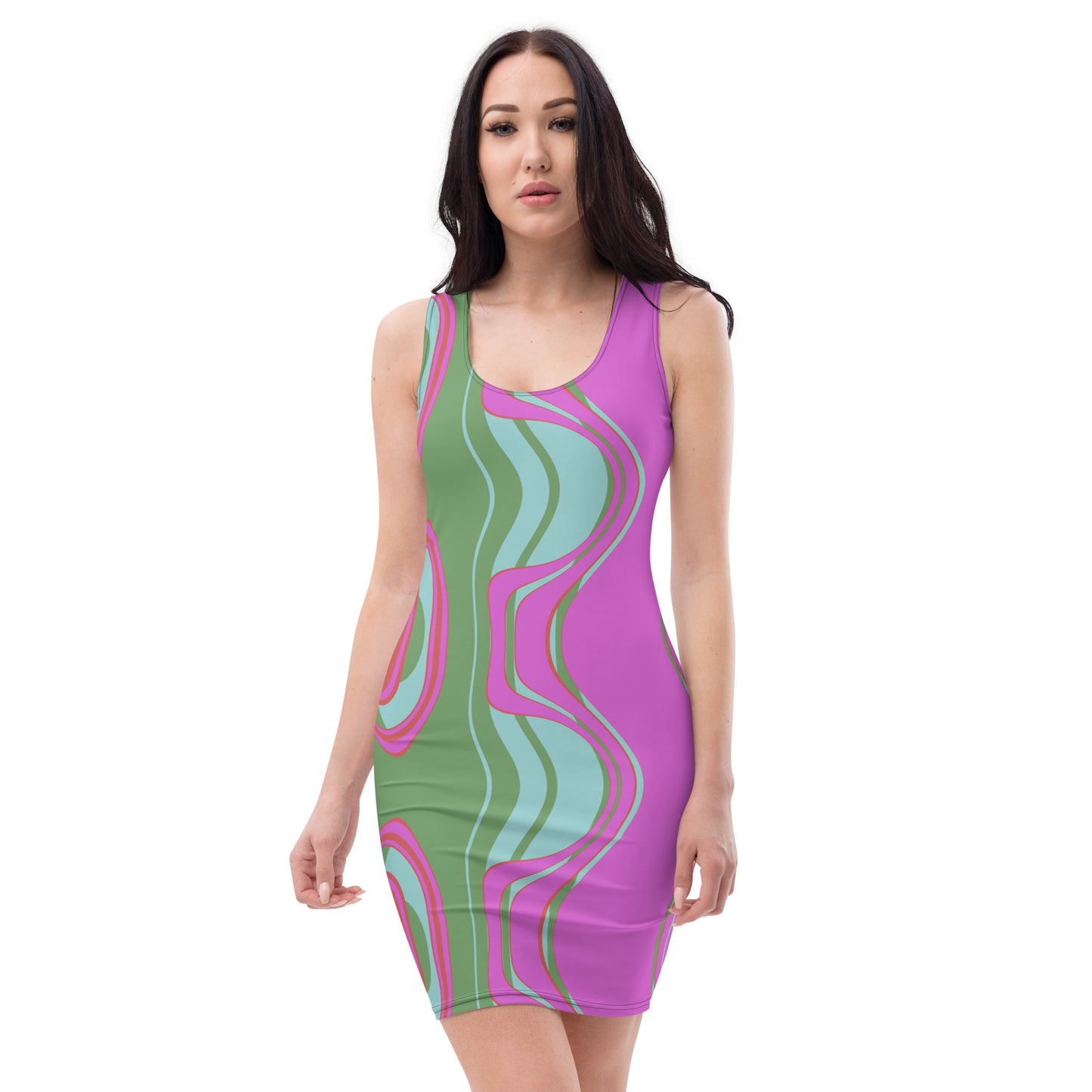 The Far Out Wave Sublimation Cut & Sew Dress