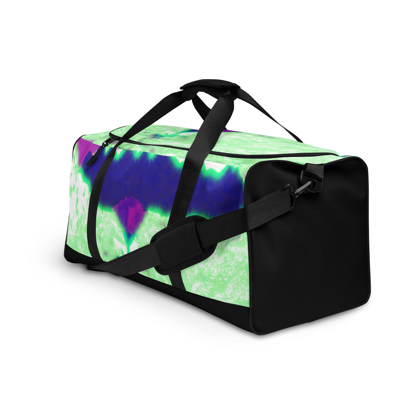 Rosy Haze duffle bag. For sale from Lost Woods Arts