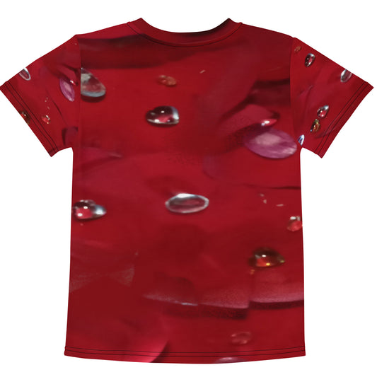 Jeweled Rose Kids crew neck t-shirt