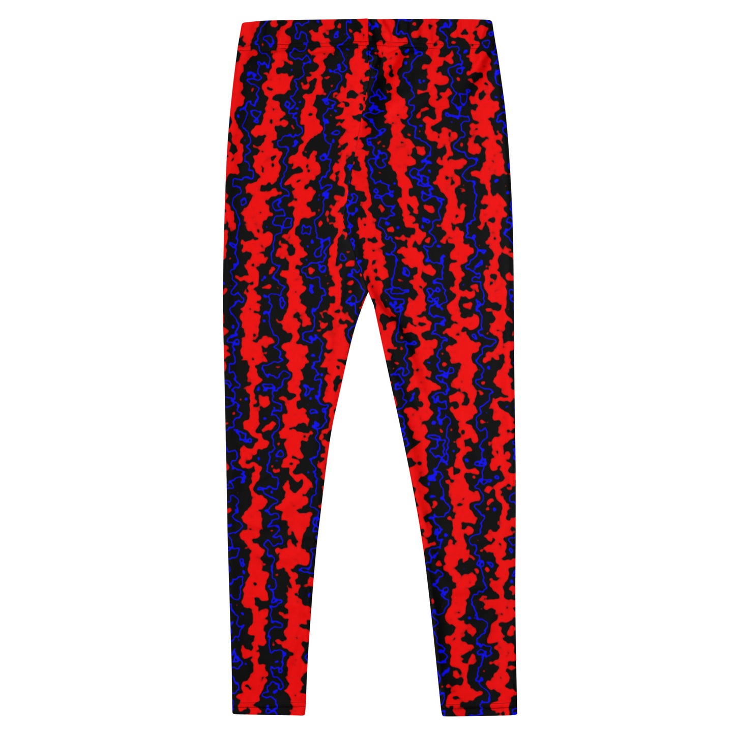 Color Noise Red Blue Black Leggings