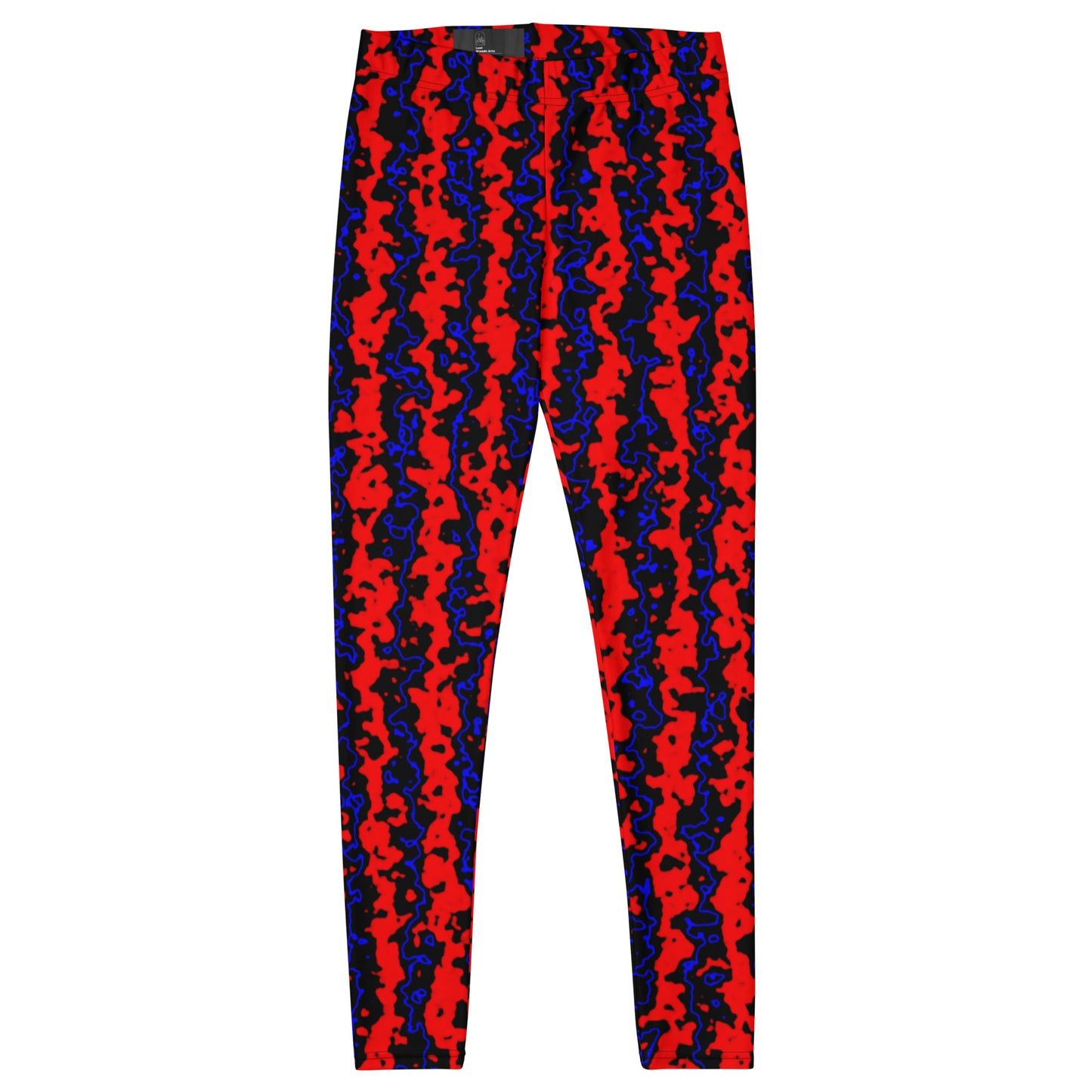 Color Noise Red Blue Black Leggings