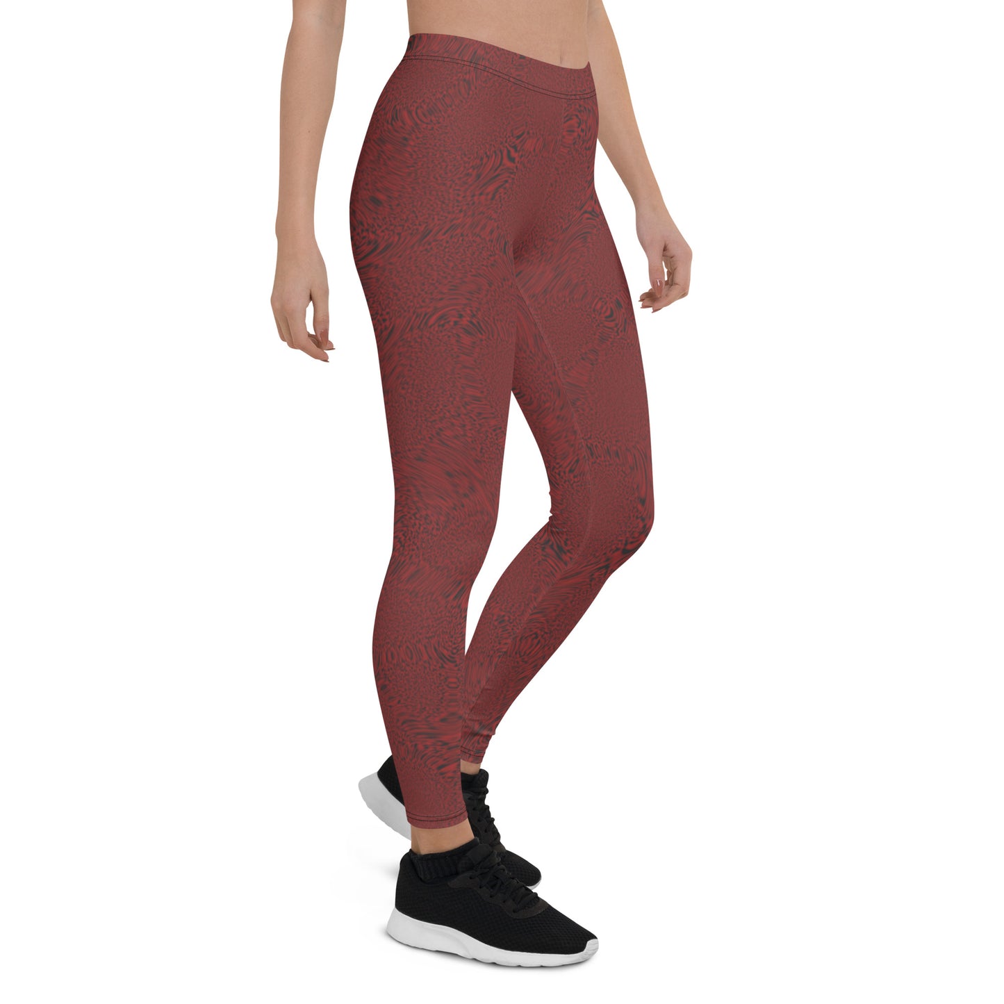 Dark Red Tiger Leggings