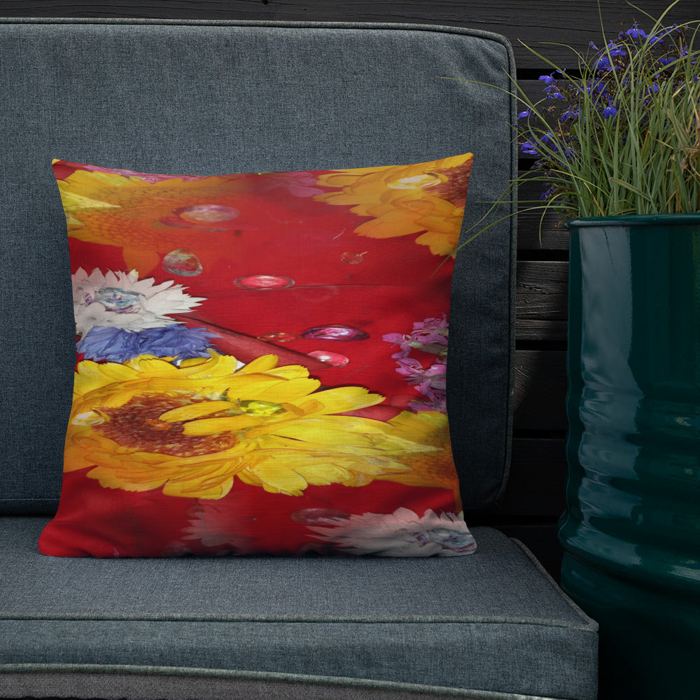 Flower Power Premium Pillow